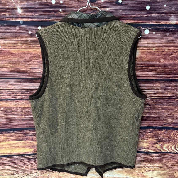 Festive Brown Holiday Sweater Vest - Picture 2 of 3